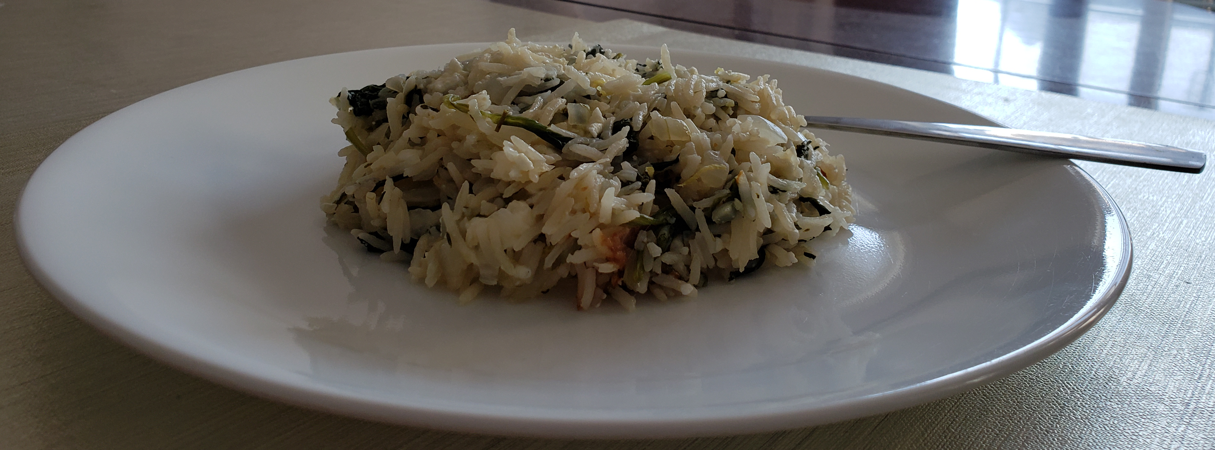 Figure 1: Spanakorizo rice