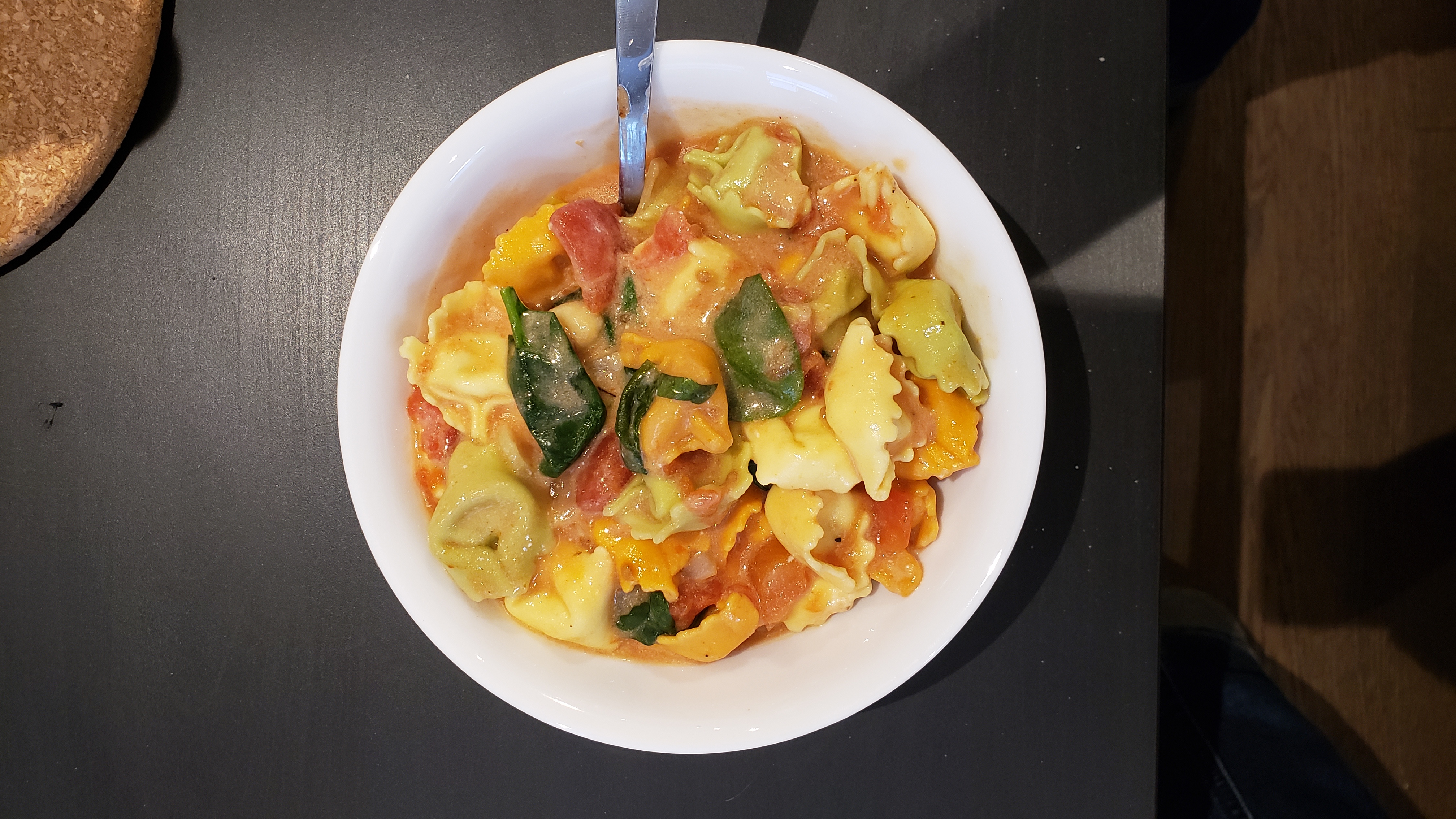 Figure 1: Tomato spinach tortellini soup